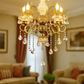 HDC 5 Lights Imperial Crystal Bloom Italian Chandelier For Living Room