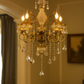 HDC 5 Lights Imperial Crystal Bloom Italian Chandelier For Living Room