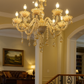 HDC 8 Lights Crystal Royale Amber Glass Italian Chandelier For Living Room