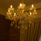 HDC 8 Lights Crystal Royale Amber Glass Italian Chandelier For Living Room