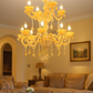 HDC 12-Light Glass Royal Grandeur Crystal Chandelier For Living Room