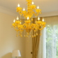HDC 12-Light Glass Royal Grandeur Crystal Chandelier For Living Room
