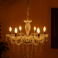 HDC  8-Light Crystal Radiance Premium Glass Chandelier