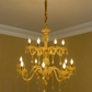 HDC  12-Light Imperial Amber Glow Royal Glass Italian Chandelier For Living Room