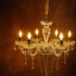 HDC  6-Light Clear Glass  Crystal Radiance Italian Chandelier