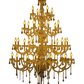 HDC 24-Light Multi-Tier Glass Imperial Crystal Majesty Italian Chandelier