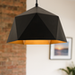 HDC GeoForma Modern Black Pendant Light For Living Room