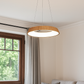 HDC WoodHalo Natural Grain LED Pendant Light For Living Room