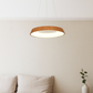 HDC WoodHalo Natural Grain LED Pendant Light For Living Room