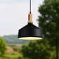 HDC UrbanForge Black & Gold Industrial Pendant Light For Living Room
