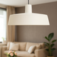 HDC Minimalist White Dome Modern Pendant Light For Living Room