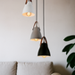 HDC 3-Head Leather Strap Modern Nordic Pendant Light For Living Room