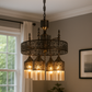 HDC 5-Head Crystal Shade Chandelier For Living Room