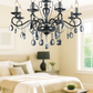 HDC Pearl Noir Crystal Elegance – 8-Head Smoke Grey Luxury Chandelier