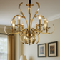 HDC Antique Aurelia Crystal-Flare 6-Head Luxury Chandelier