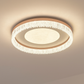 HDC Luxury Frosted Halo Panel Crystal Crown LED Ceiling Light
