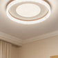 HDC Luxury Frosted Halo Panel Crystal Crown LED Ceiling Light