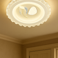 HDC Artistic Crystal Rim Panel Feather Aura LED Ceiling Light