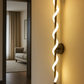 HDC Modern Artistic 24W Black Spiral LED Wall Light for Living Room