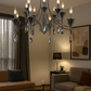 HDC 16-Light Grand Design Luxury Pearl Black Crystal Chandelier For Living Room