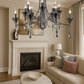 HDC 16-Light Grand Design Luxury Pearl Black Crystal Chandelier For Living Room