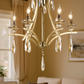 HDC 6-Light Classic Luxury Elegant Antique Brass & Amber Crystal Chandelier