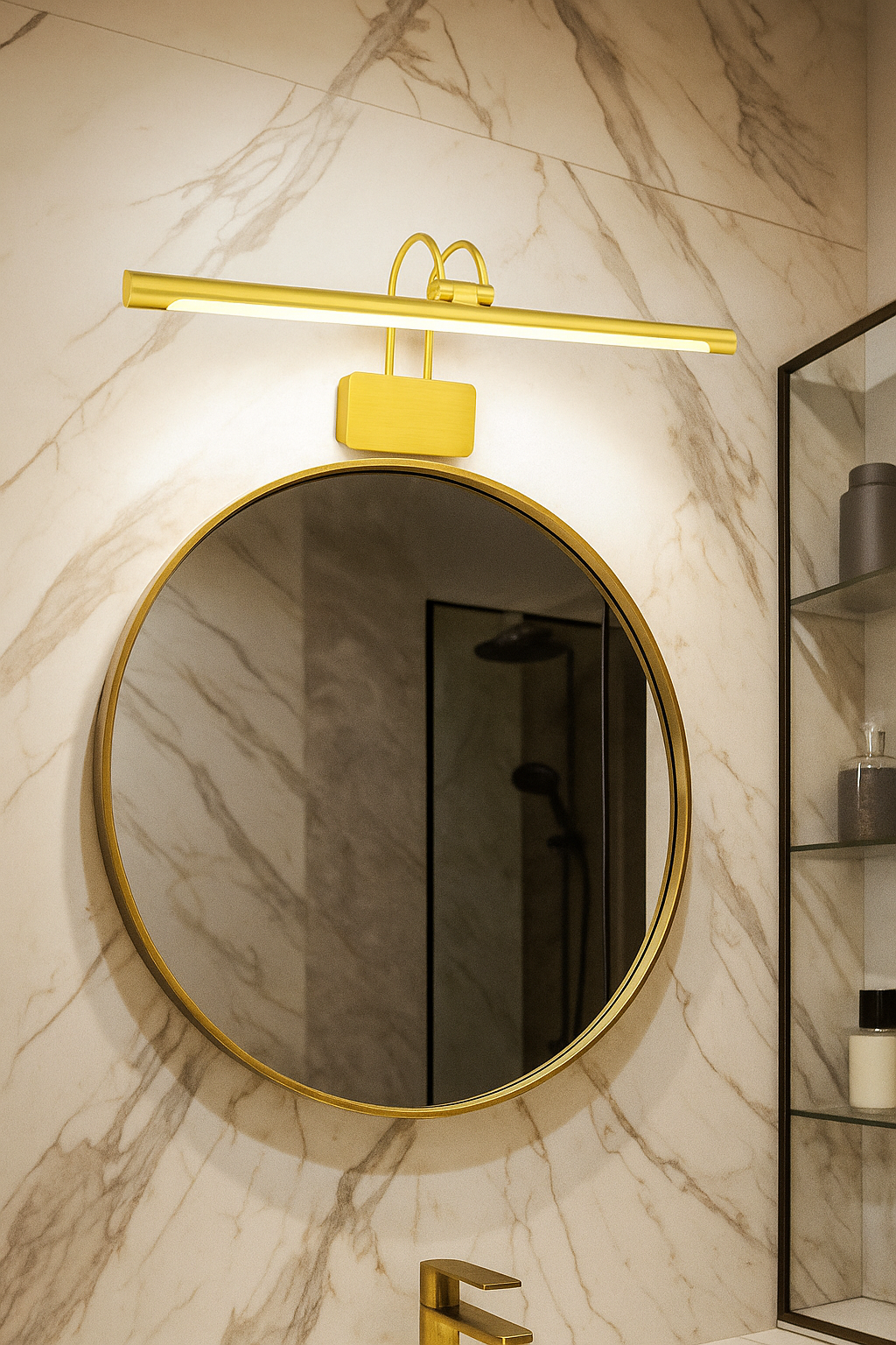 HDC 12W Golden LED Vanity Lights Modern Bathroom, Picture & Accent Wall Light