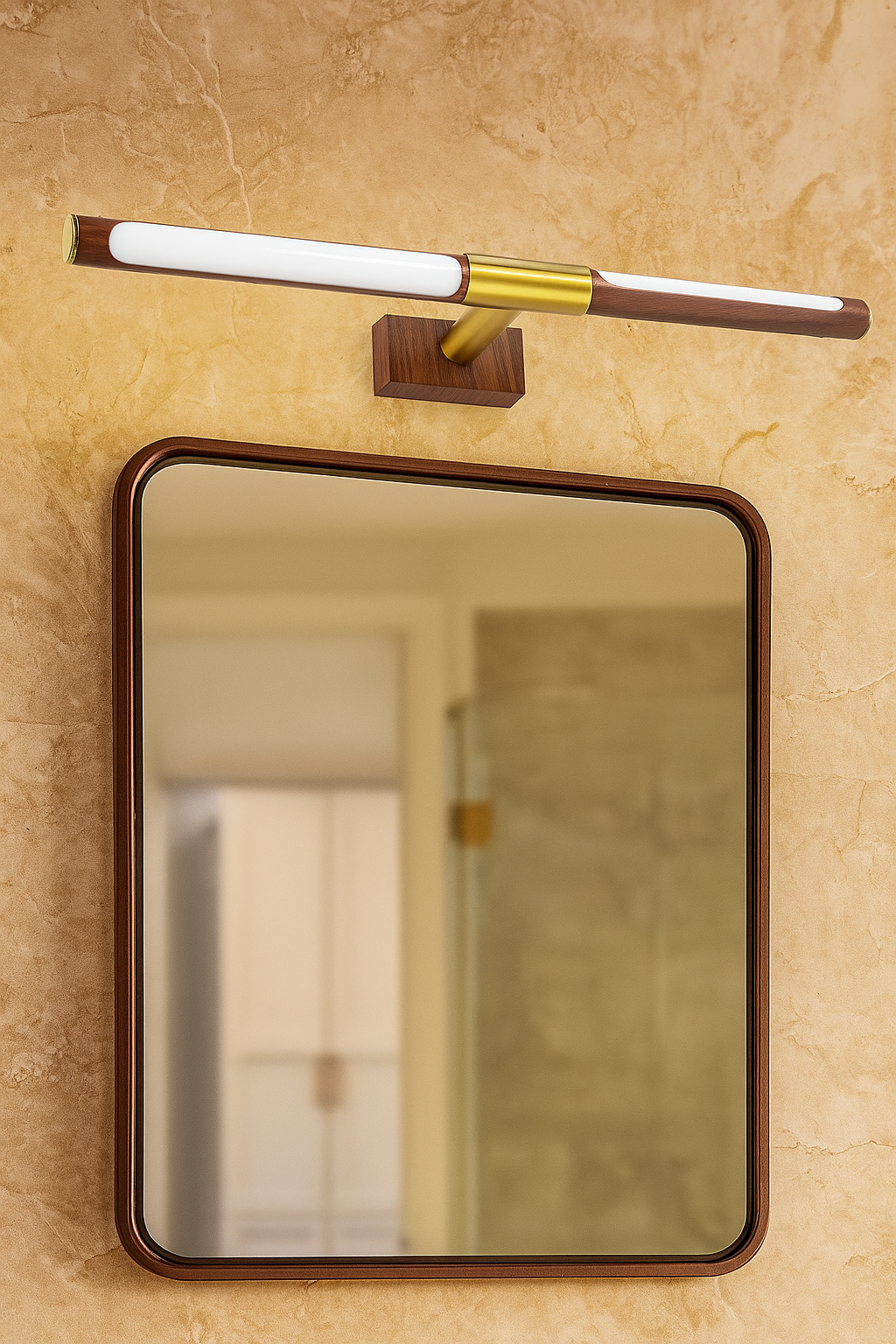 HDC 12W Dual-Tone Gold & Walnut Picture Accent Light (3-Color LED)