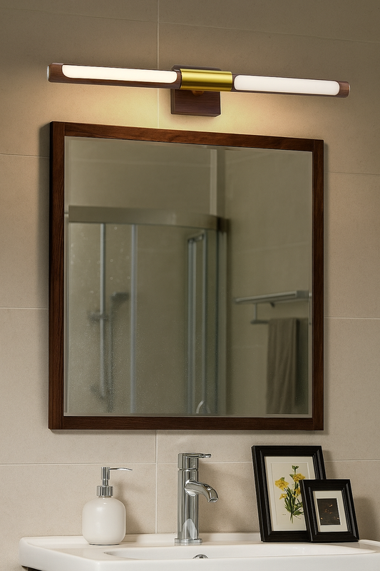 HDC 12W Dual-Tone Gold & Walnut Picture Accent Light (3-Color LED)