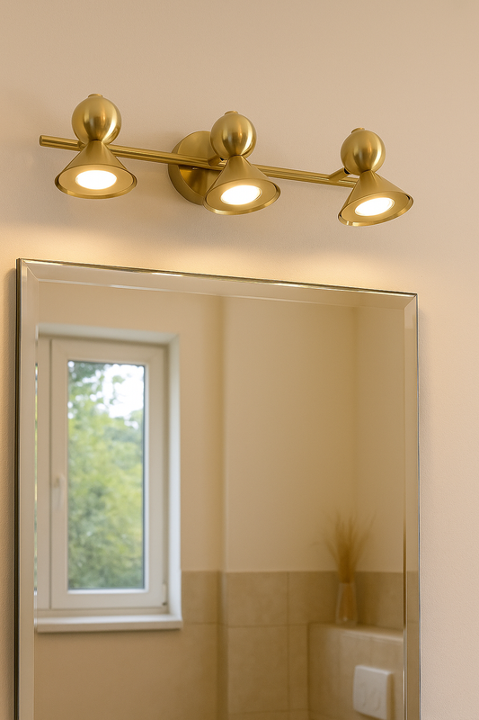 HDC 3×5W Adjustable Gold Designer Wall Light