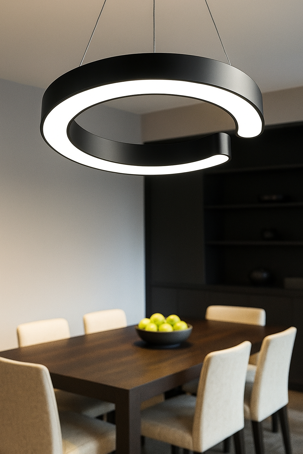 HDC Arc Glow Modern Circular LED Pendant Light