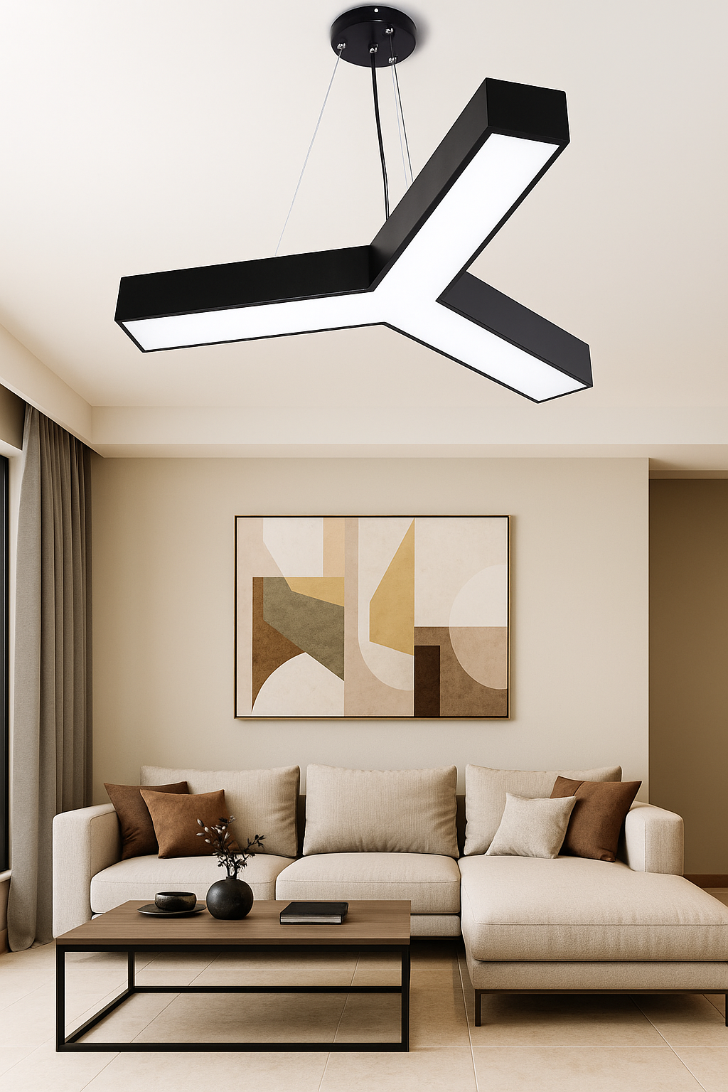 HDC Tri Axis Modern Geometric LED Pendant Light