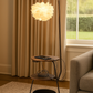 HDC Feather Glow Dual-Shelf Floor Lamp For Living Room