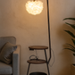 HDC Feather Glow Dual-Shelf Floor Lamp For Living Room