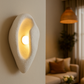 HDC Sculpt Glow Abstract Resin LED Wall Light For Living Room