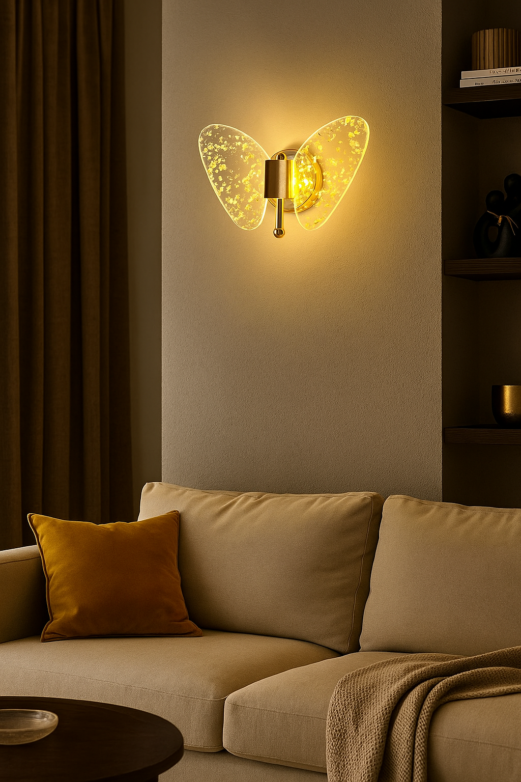 HDC Butterfly Glow Decorative LED Wall Light For Living Room