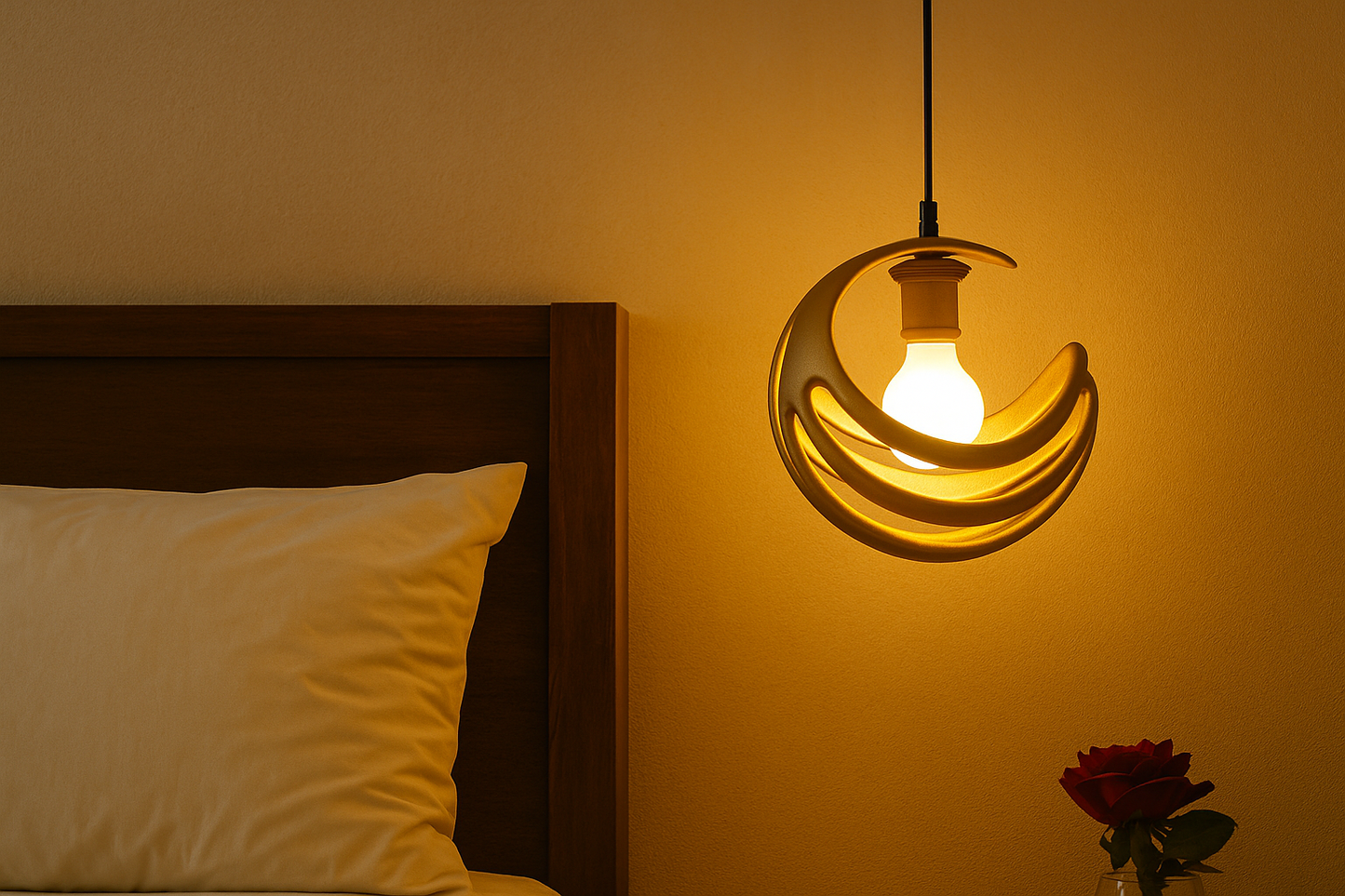 HDC Orbit Glow Sculpted Resin Pendant Light Decorative Modern Hanging Lamp