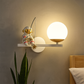 HDC Astronaut Globe White & Gold Space Theme LED Wall Lamp for Bedroom, Living Room & Kids’ Study