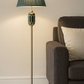 HDC Luxe Emerald Green Shade Brass Floor Lamp For Living