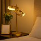 HDC Gold Finish Aurelia Twin-Orbit LED Luxury Table Lamp For Living Room