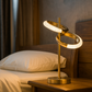 HDC Gold Finish Aurelia Twin-Orbit LED Luxury Table Lamp For Living Room