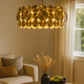 Hdc 400mm Golden Circular Plates Modern Chandelier