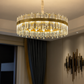 Hdc 600mm Drum Shape Crystal Chandelier Pendant Lights
