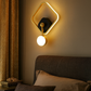 HDC 14W Gold Square Shape LED Wall Lamp - Tricolor