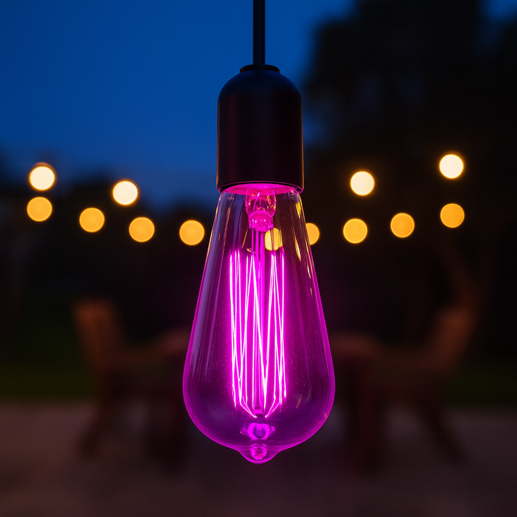 HDC ColourGlow S64 Decorative LED Bulb – 4W (E27) – Blue / Green / Pink- Pack of 2