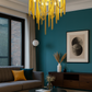 Hdc 600/800mm Light luxury modern chain tassel living room dining room chandelier villa lamps