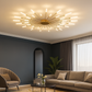 HDC 28 Lights Gold Body Acrylic Led Chandelier Ring For Living Room Lamp - Warm White