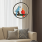 HDC Designer Parrot Ring Pendant Light with Warm LED for Living Room & Kids Room