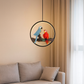 HDC Designer Parrot Ring Pendant Light with Warm LED for Living Room & Kids Room