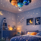 Hdc Space Planet Ceiling Light for Kids Room Astronaut & Solar System Theme LED Flush Mount | Decorative Nursery & Kids Bedroom Ceiling Lamp